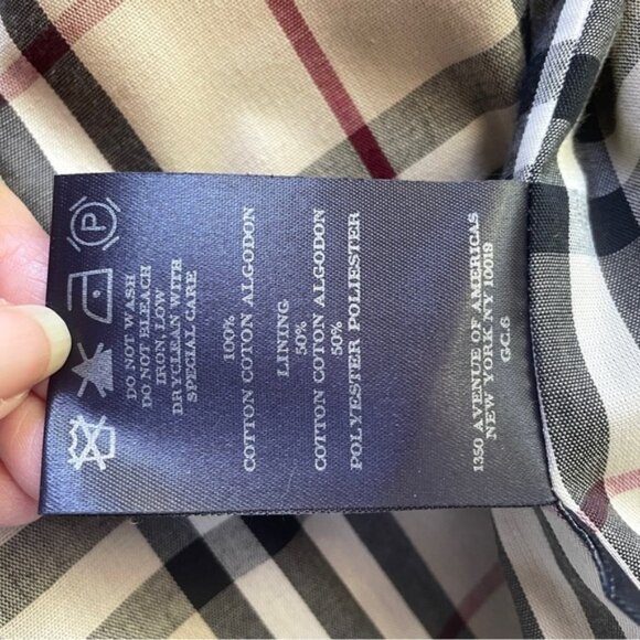 🛑 Burberry Straight Mid-Length Light Trench Coat - 6/Small - Picture 9 of 14